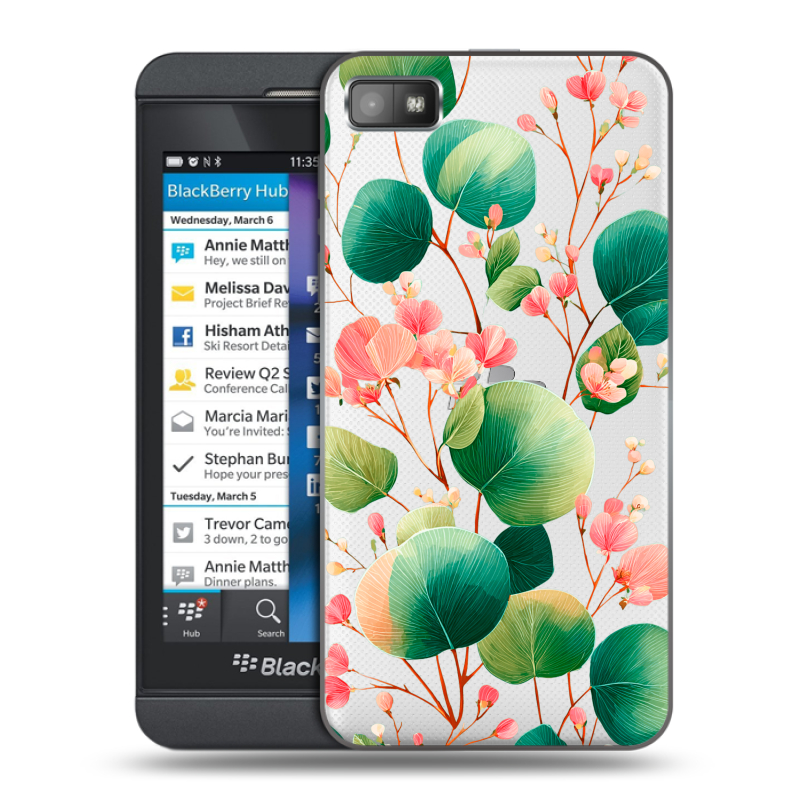Пластиковый чехол на BlackBerry Z10 с принтом женский Пластиковый чехол на BlackBerry Z10 с принтом женский
