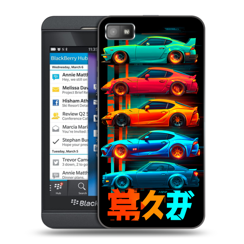Пластиковый чехол на BlackBerry Z10 с принтом машины тачки Пластиковый чехол на BlackBerry Z10 с принтом машины тачки