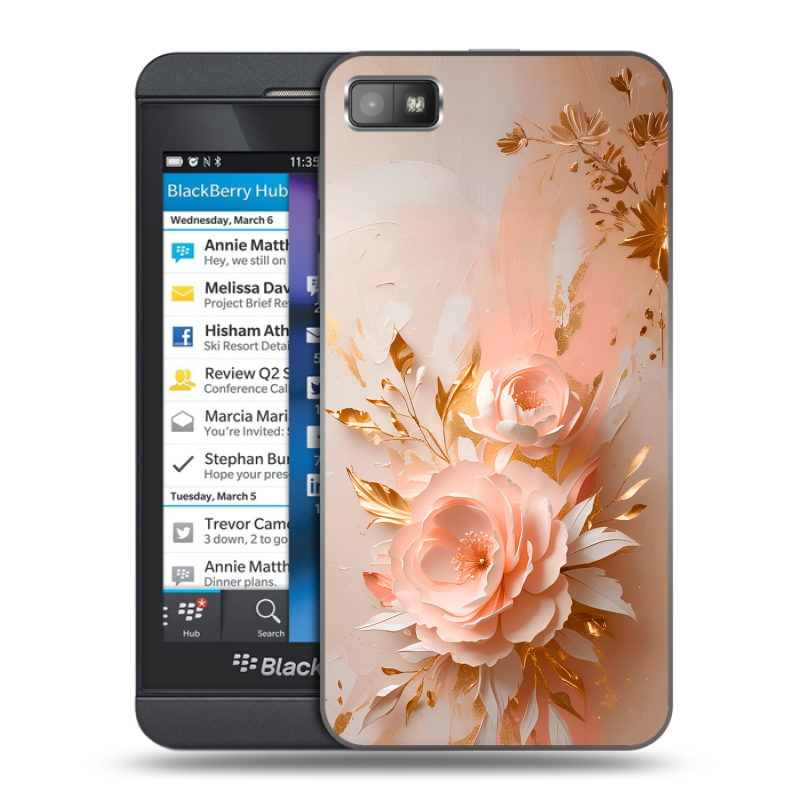 Пластиковый чехол на BlackBerry Z10 с принтом женский Пластиковый чехол на BlackBerry Z10 с принтом женский