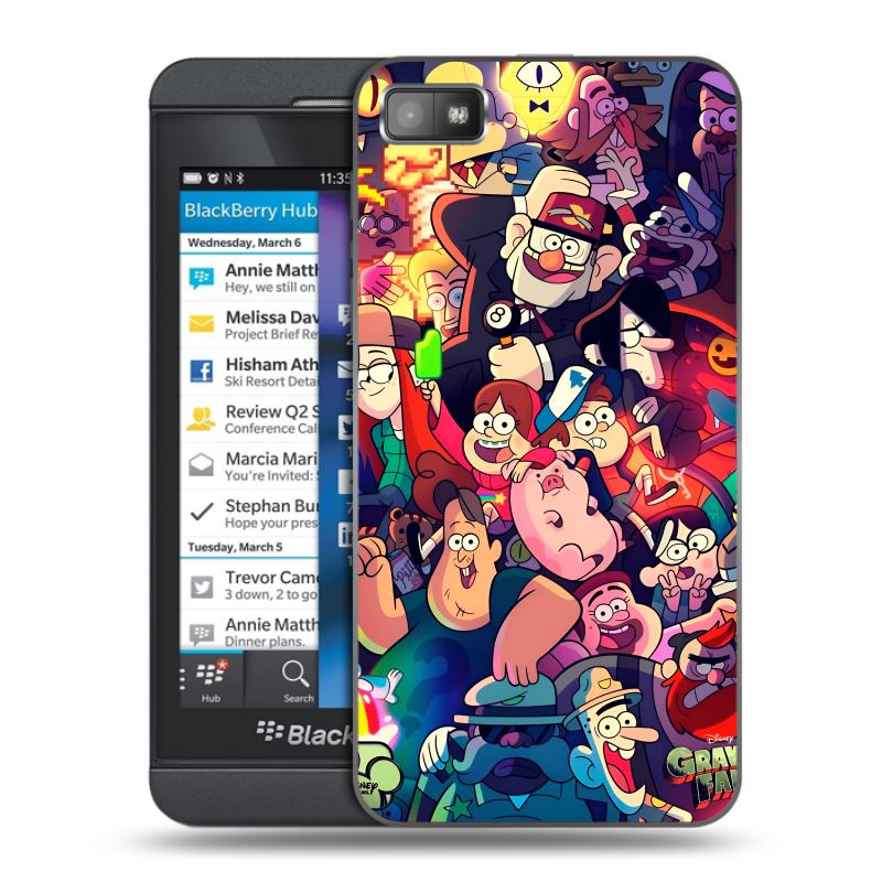 Пластиковый чехол на BlackBerry Z10 с принтом Gravity Falls Гравити Фолз Пластиковый чехол на BlackBerry Z10 с принтом Gravity Falls Гравити Фолз