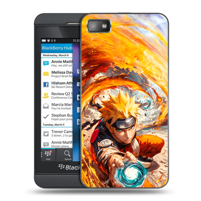 Пластиковый чехол на BlackBerry Z10 с принтом Аниме Наруто Naruto Пластиковый чехол на BlackBerry Z10 с принтом Аниме Наруто Naruto