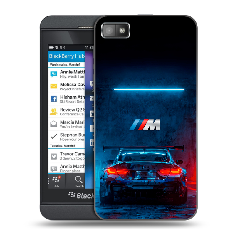Пластиковый чехол на BlackBerry Z10 с принтом BMW БМВ Пластиковый чехол на BlackBerry Z10 с принтом BMW БМВ