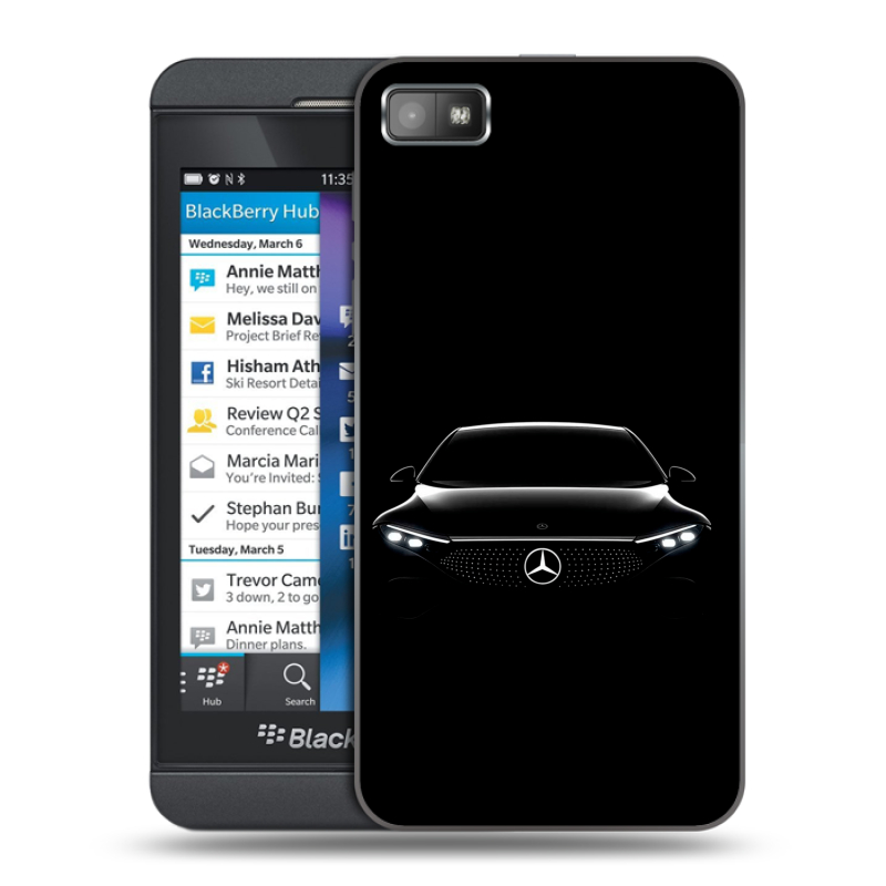 Пластиковый чехол на BlackBerry Z10 с принтом Mercedes Мерседес Пластиковый чехол на BlackBerry Z10 с принтом Mercedes Мерседес