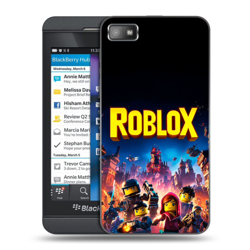 Пластиковый чехол на BlackBerry Z10 с принтом Roblox Роблокс Пластиковый чехол на BlackBerry Z10 с принтом Roblox Роблокс
