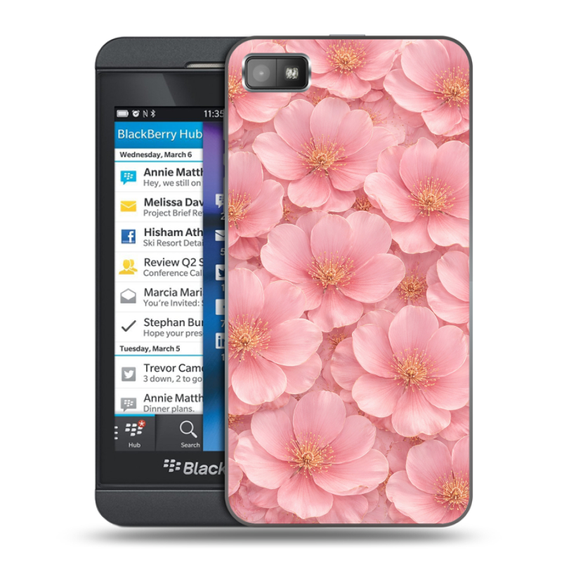 Пластиковый чехол на BlackBerry Z10 с принтом женский Пластиковый чехол на BlackBerry Z10 с принтом женский