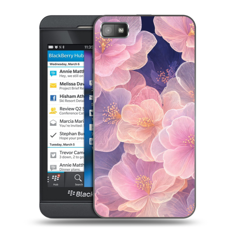 Пластиковый чехол на BlackBerry Z10 с принтом женский Пластиковый чехол на BlackBerry Z10 с принтом женский