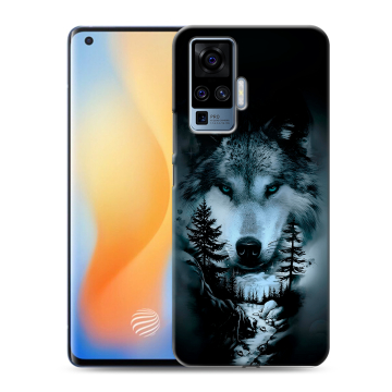 Силиконовый чехол на Vivo X50 Pro с принтом Лесной волк Силиконовый чехол на Vivo X50 Pro с принтом Лесной волк