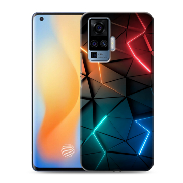 Силиконовый чехол на Vivo X50 Pro с принтом Абстракция неон Силиконовый чехол на Vivo X50 Pro с принтом Абстракция неон