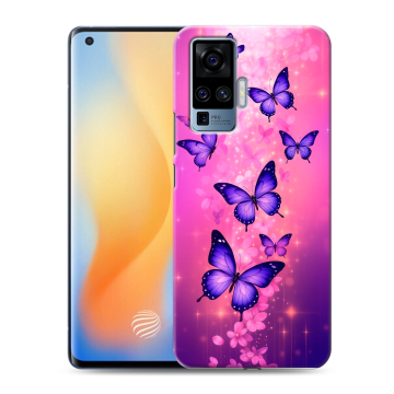 Силиконовый чехол на Vivo X50 Pro с принтом Бабочки