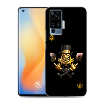 Силиконовый чехол на Vivo X50 Pro с принтом Золотой скрудж макдак