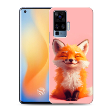 Силиконовый чехол на Vivo X50 Pro с принтом милая лиса