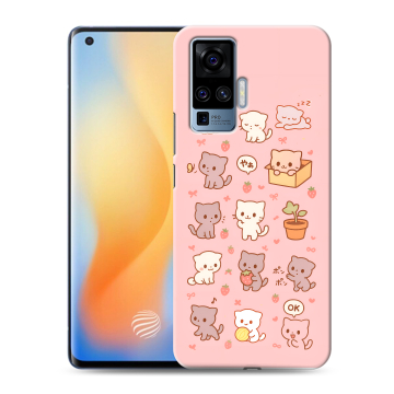 Силиконовый чехол на Vivo X50 Pro с принтом Hello Kitty Хелоу Кити