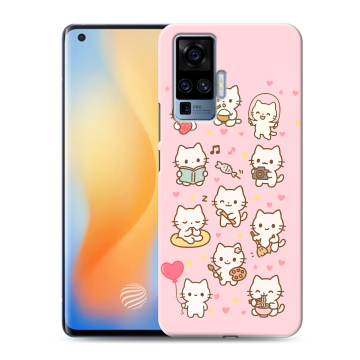 Силиконовый чехол на Vivo X50 Pro с принтом Hello Kitty Хелоу Кити