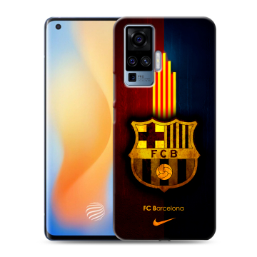 Силиконовый чехол на Vivo X50 Pro с принтом Барселона Barcelona