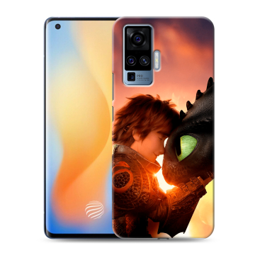 Силиконовый чехол на Vivo X50 Pro с принтом Как приручить дракона