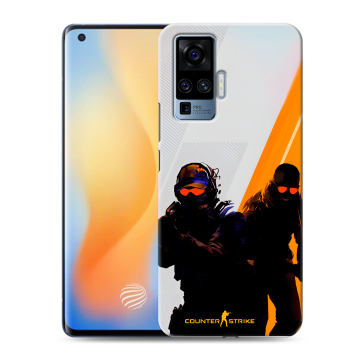 Силиконовый чехол на Vivo X50 Pro с принтом Контер страйк Counter strike