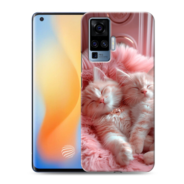 Силиконовый чехол на Vivo X50 Pro с принтом котята котики Силиконовый чехол на Vivo X50 Pro с принтом котята котики