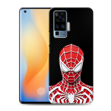 Силиконовый чехол на Vivo X50 Pro с принтом человек паук spiderman