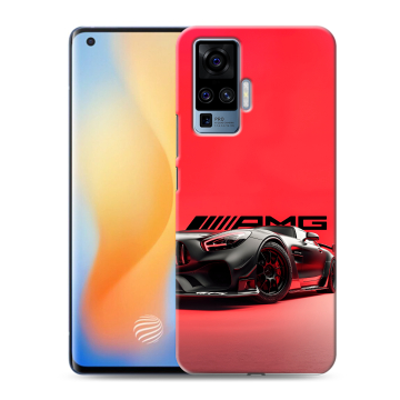 Силиконовый чехол на Vivo X50 Pro с принтом Мерседес Mercedes AMG