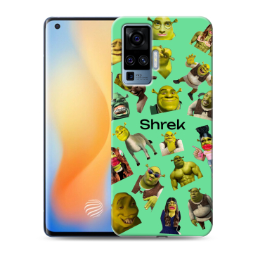 Силиконовый чехол на Vivo X50 Pro с принтом Шрек Shrek