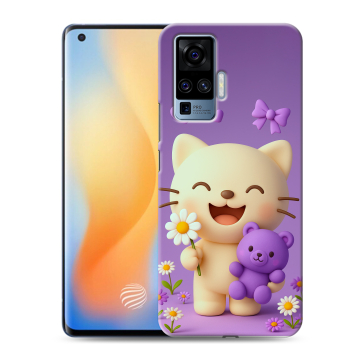 Силиконовый чехол на Vivo X50 Pro с принтом для девочек