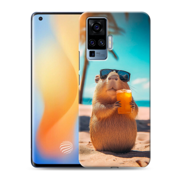 Силиконовый чехол на Vivo X50 Pro с принтом Капибара
