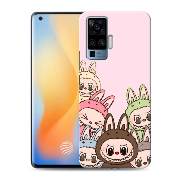 Силиконовый чехол на Vivo X50 Pro с принтом Лабубу