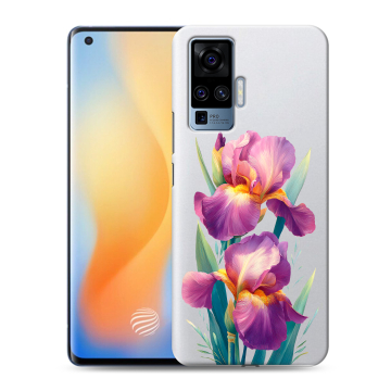 Силиконовый чехол на Vivo X50 Pro с принтом Цветы орхидеи