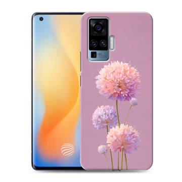 Силиконовый чехол на Vivo X50 Pro с принтом Цветы