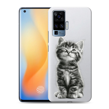 Силиконовый чехол на Vivo X50 Pro с принтом Котенок