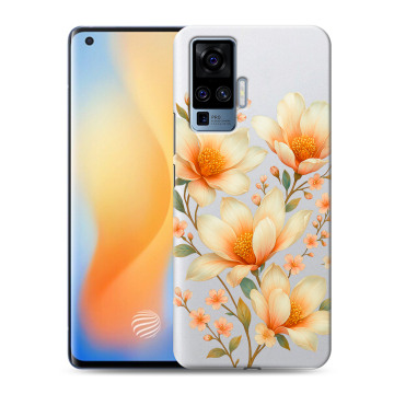 Силиконовый чехол на Vivo X50 Pro с принтом Цветы