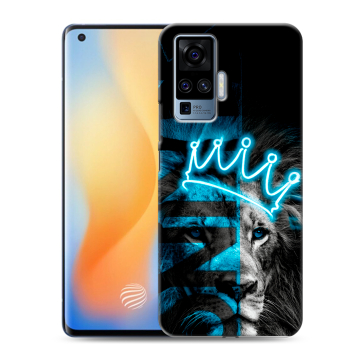 Силиконовый чехол на Vivo X50 Pro с принтом Король лев