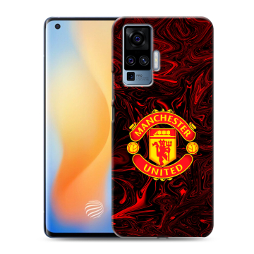 Силиконовый чехол на Vivo X50 Pro с принтом Manchester United