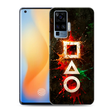 Силиконовый чехол на Vivo X50 Pro с принтом Squid Game Игра кальмара