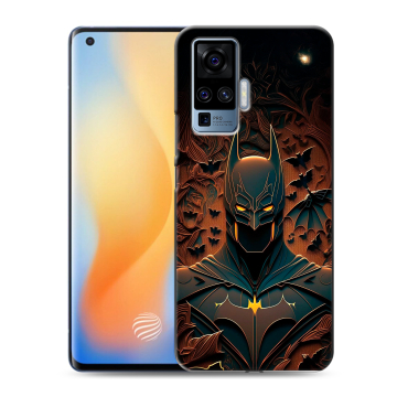 Силиконовый чехол на Vivo X50 Pro с принтом Batman Бэтмен