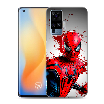 Силиконовый чехол на Vivo X50 Pro с принтом Spiderman Человек паук