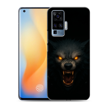 Силиконовый чехол на Vivo X50 Pro с принтом Волк
