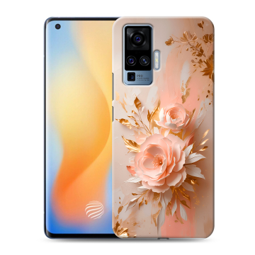 Силиконовый чехол на Vivo X50 Pro с принтом женский