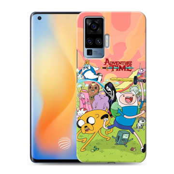 Силиконовый чехол на Vivo X50 Pro с принтом Adventure time Время приключений