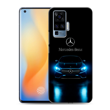 Силиконовый чехол на Vivo X50 Pro с принтом Mercedes Мерседес