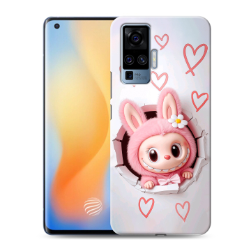 Силиконовый чехол на Vivo X50 Pro с принтом Labubu Лабубу
