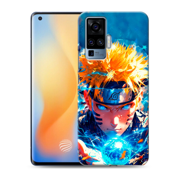 Силиконовый чехол на Vivo X50 Pro с принтом Аниме Наруто Naruto