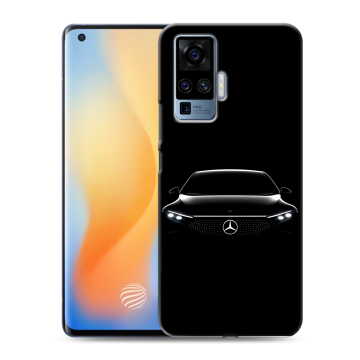 Силиконовый чехол на Vivo X50 Pro с принтом Mercedes Мерседес
