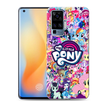 Силиконовый чехол на Vivo X50 Pro с принтом My little pony Дружба чудо