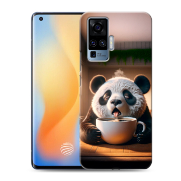 Силиконовый чехол на Vivo X50 Pro с принтом смешная панда