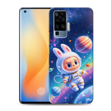 Силиконовый чехол на Vivo X50 Pro с принтом Labubu Лабубу