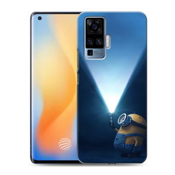 Силиконовый чехол на Vivo X50 Pro с принтом Миньоны
