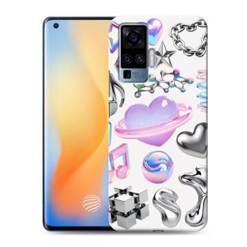 Силиконовый чехол на Vivo X50 Pro с принтом Y2K
