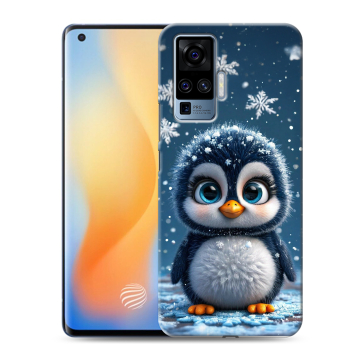 Силиконовый чехол на Vivo X50 Pro с принтом Новый год