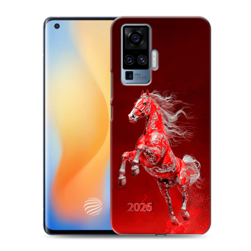 Силиконовый чехол на Vivo X50 Pro с принтом Новый год